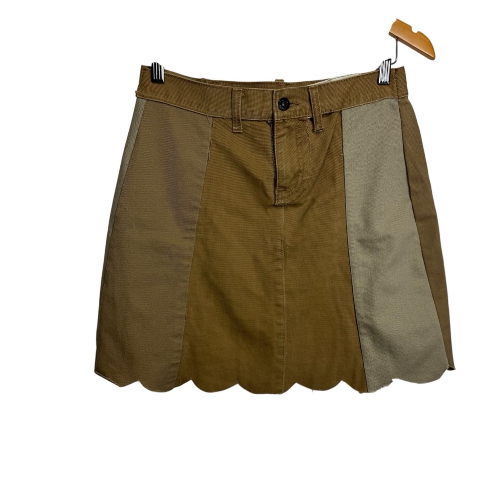 Levi's‎ DIY Tan Asymmetrical Mini Skirt Casual